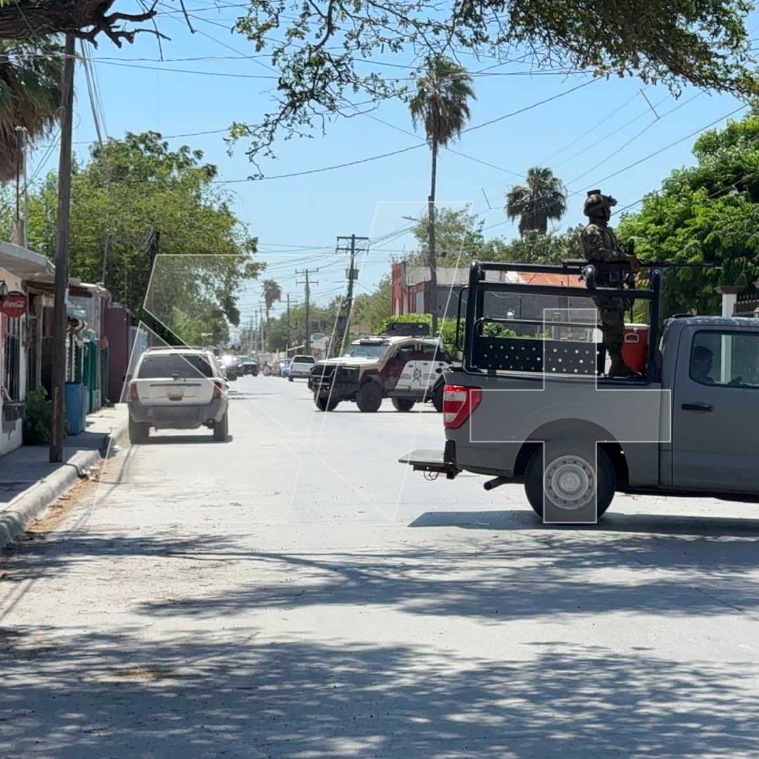 Operativo en la Colonia Almaguer de Reynosa